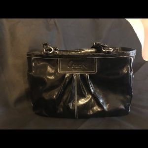 Black coach handbag
